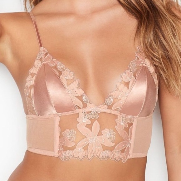 💖 Victoria’s Secret SEXY Bralette Embroidered - Picture 1 of 9